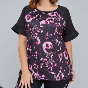 LIVI Active Plus Size Activewear Yoga Top, 18/20, 2X XXL Lane Bryant